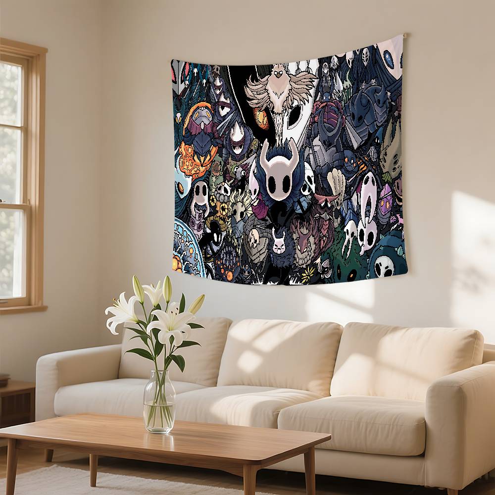 

HHollow Knight Game Tapestry Wall Hanging Tapestry Art Deco Blanket Curtain Hanging At Home Bedroom Living Room Decor 74x94cm(29x37in)