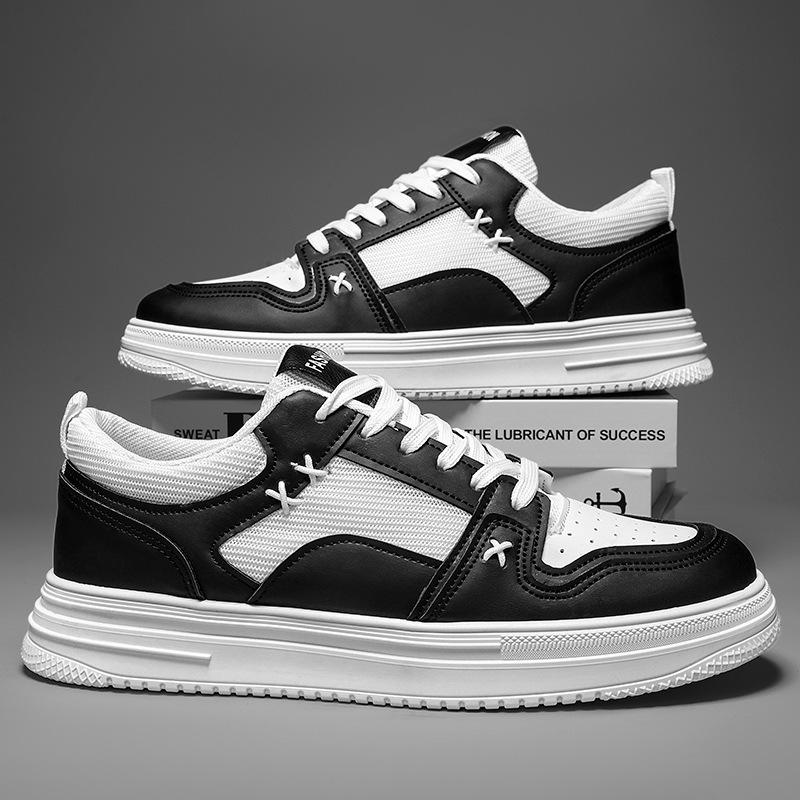 Board shoes men's shoes summer 2025 new mesh breathable sports and leisure net shoes trend versatile white shoes men's clear