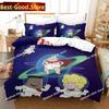 Fashion Cartoon Kawaii Captain Underpants Bedding Set Printed Comforter Quilt Bed Cover Pillow Case 3 Pieces Set Kids Adult Size
