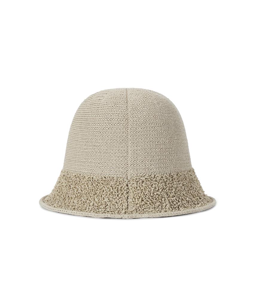 Bajal Va Patch Towel Bucket Hat Beige