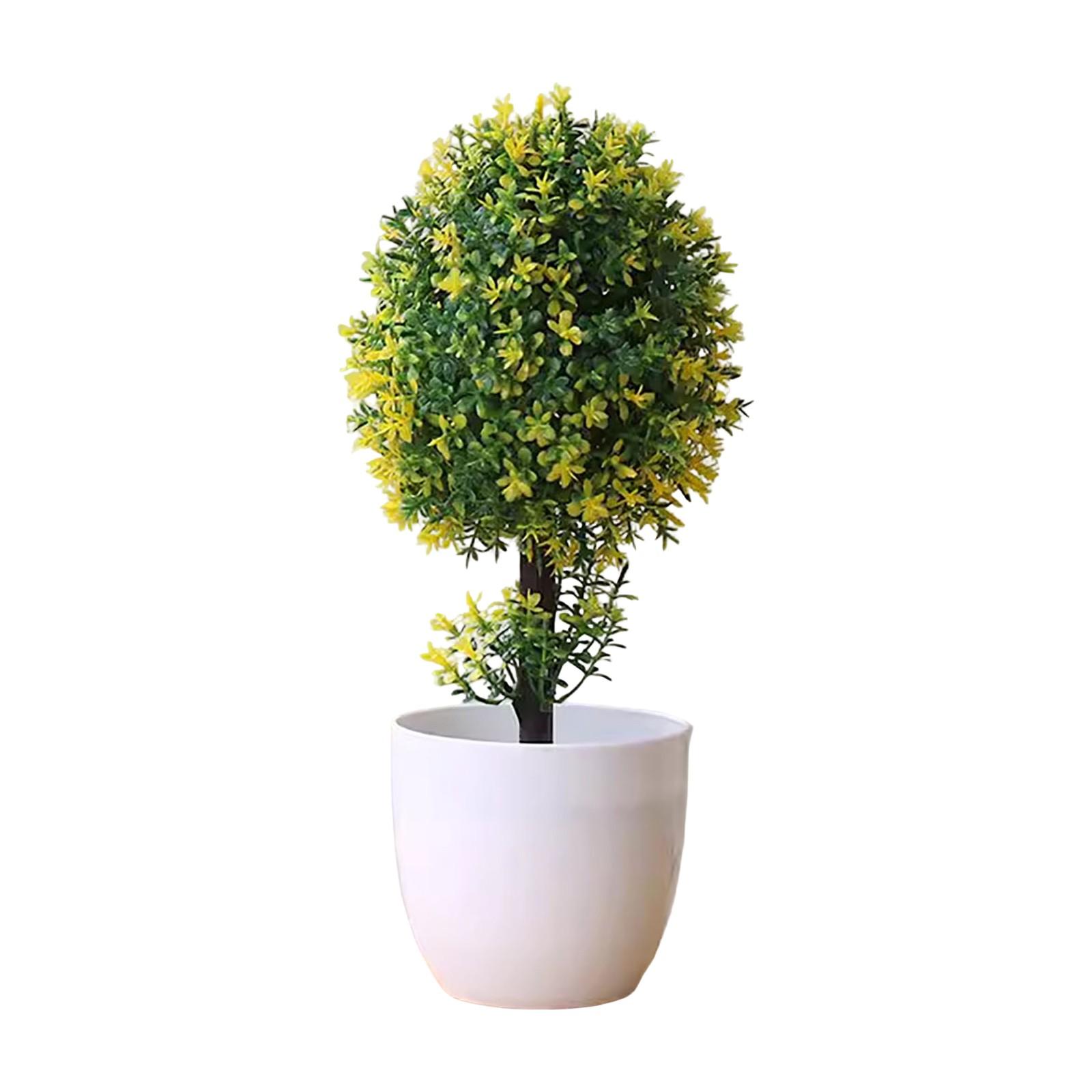 

Имитация зеленого растения, украшения в горшках, комбинированные растения, украшения для рабочего стола в помещении, имитация искусственного цветка, растения бонсай One Size жёлтый