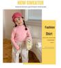 Kids' Fleece-Lined Cotton Turtleneck Sweatshirt - Warm Autumn/Winter Layer