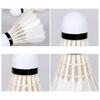 Duck Feather Badminton Shuttlecocks 12 Pack Durable Training Outdoor Sports Set White