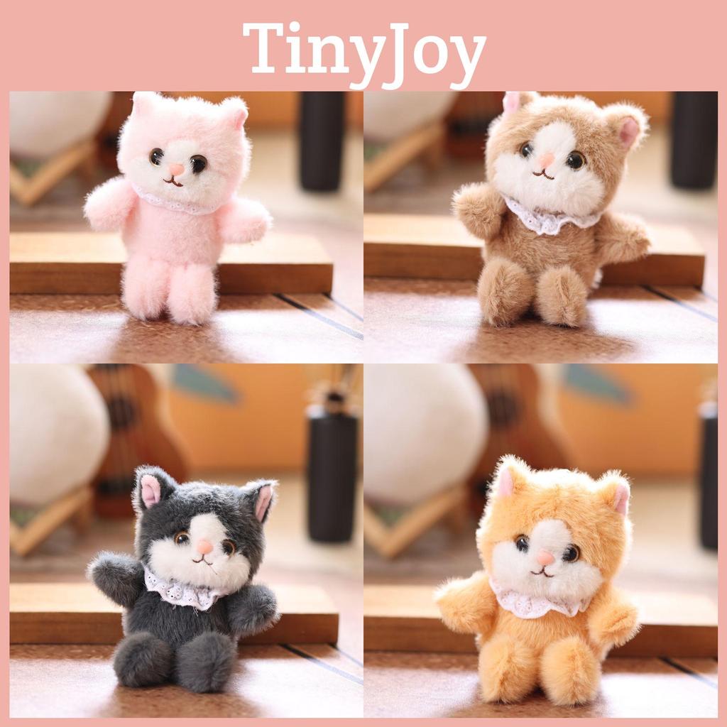 Realistic Cat Cute Plush Keychain With Ultra Soft Pp Cotton Bag Gift Charm