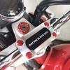 Hovedstrømbryterdeksel i aluminium kompatible modeller Honda Monkey 125Z125CT125 Trail 125 Hunter Cub alle modeller (rød)