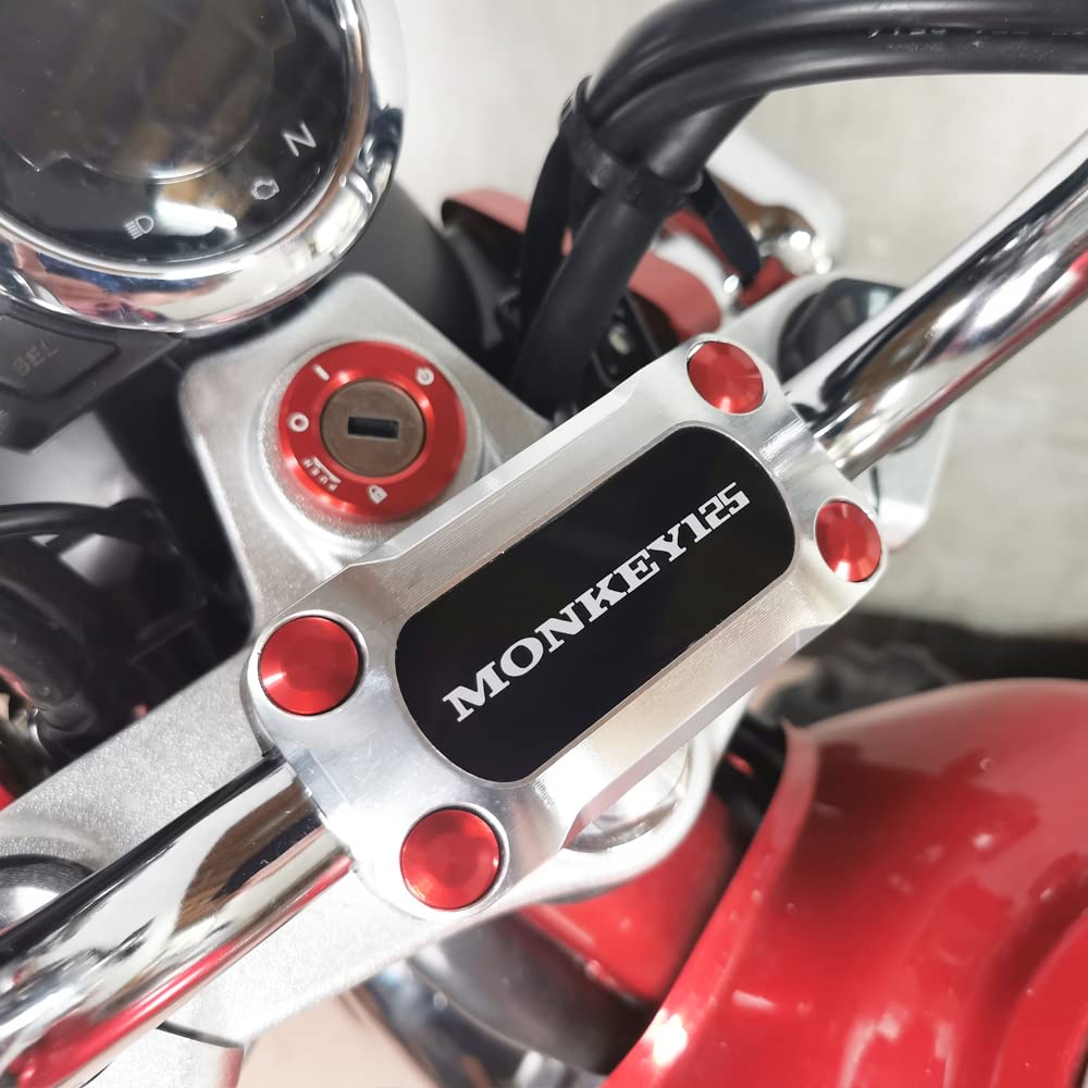 Hovedstrømbryterdeksel i aluminium kompatible modeller Honda Monkey 125Z125CT125 Trail 125 Hunter Cub alle modeller (rød)