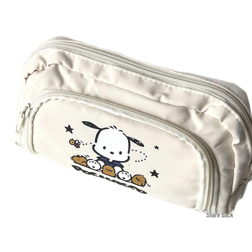 Off-White Pacha Multi-Layer Large Capacity Pencil Case for Junior High Students