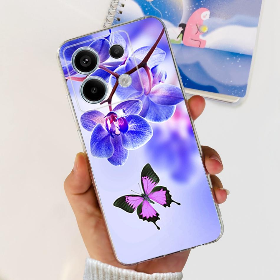 

For Xiaomi Poco X6 Pro Case PocoX6 2023 Elegant Pattern Soft Silicone TPU Phone Cover For POCO X6 X 6 X6Pro 5G Bumper Poco X6