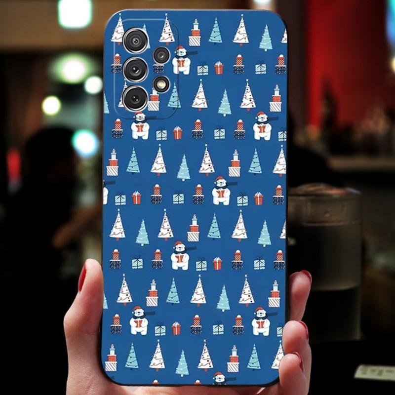 Christmas Tree Snowman Santa Phone Case For Samsung Note Galaxy 8 9 20 10 Pro Plus Ultra M20 M31 M40 M10 J7 J6 Prime Back Cover