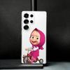 Masha And The Bear Phone Case For Samsung S25,S24,S21,S22,S23,S30,Ultra,S20,Plus,Fe,Note,10,9,5G Transparent Cover