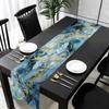 Marble Texture Table Runner White Gray Gold Table Flag,Texture Table Cover for Kitchen Coffee/Dining/Sofa Table Home Decor