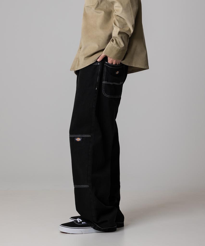 DICKIES Double Knee 85283 Loose Fit Denim Pants Black