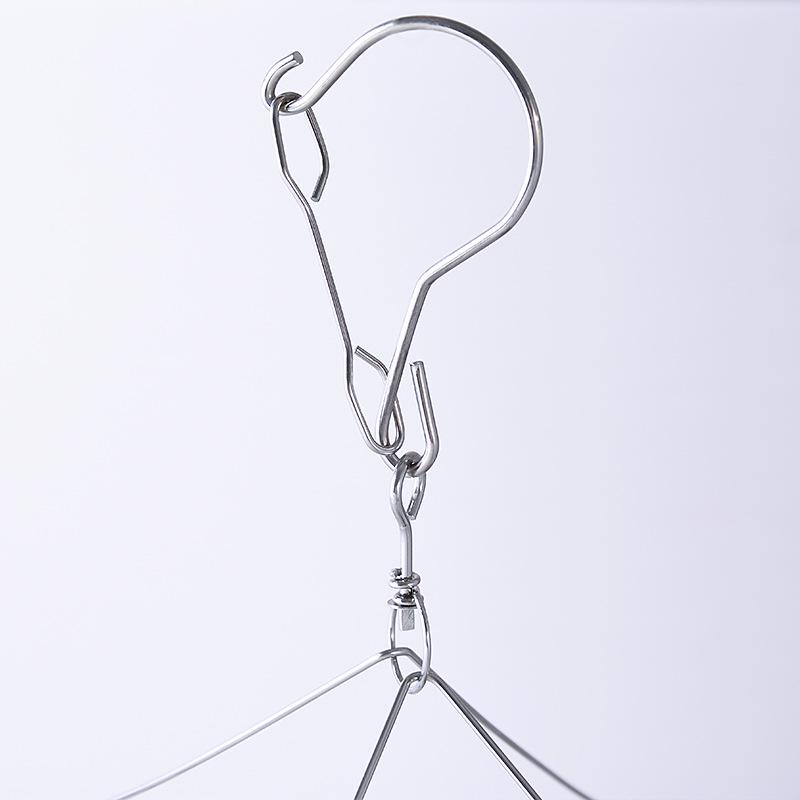 Thickened Stainless Steel Sock and Multi-Clip Drying Rack with 36 Clips – Multi-Functional Clothes Rack
