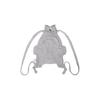 Pleatsmama Glitter Silver New Bow Backpack