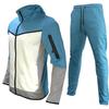 Ensemble Hoodie et Veste de Sport Color Block pour Homme