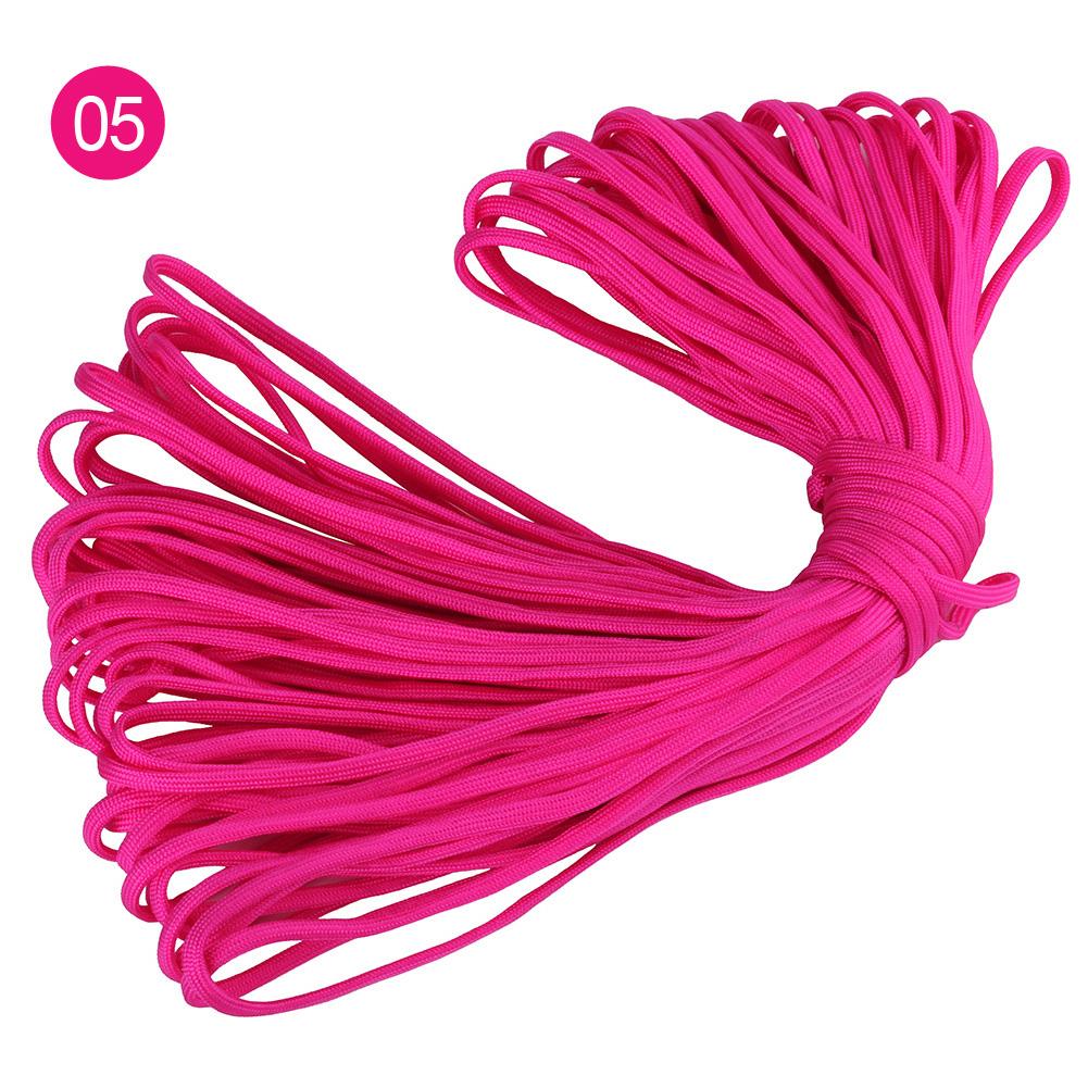 4mm 100meters Outdoor Hiking Polyester Paracord 7 Inner Strands Cores 550 Lbs Capacity Full Parachute Cord Nylon Bag Packing
