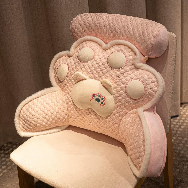 1pcs Office Seat Cushion Pregnant Women's Lumbar Support Pillow Dormitory Student Reading Pillows Soft Cushion for Home Bedroom and Study Sofa