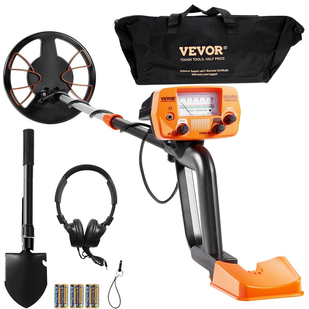 Metal Detector for Adults & Kids, 8 Inch Waterproof Search Coil with High Accuracy Pointer Display, Adjustable 38''-49'' Gold Detector, Lightweight