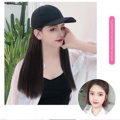 Kadınların uzun düz saç şapkası peruk kahverengi ve aralarından seçim yapabileceğiniz çeşitli renkler