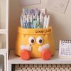 Cartoon Pen Holder Large Capacity Storage Box Stationery Container Holder Home Office Desktop Decoration Ornament