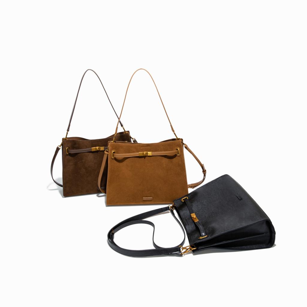 Tote Bag Autumn/winter New Frosted Bag Women's Simple Large Capacity Tote Bag High-end Commuting Shoulder Bag