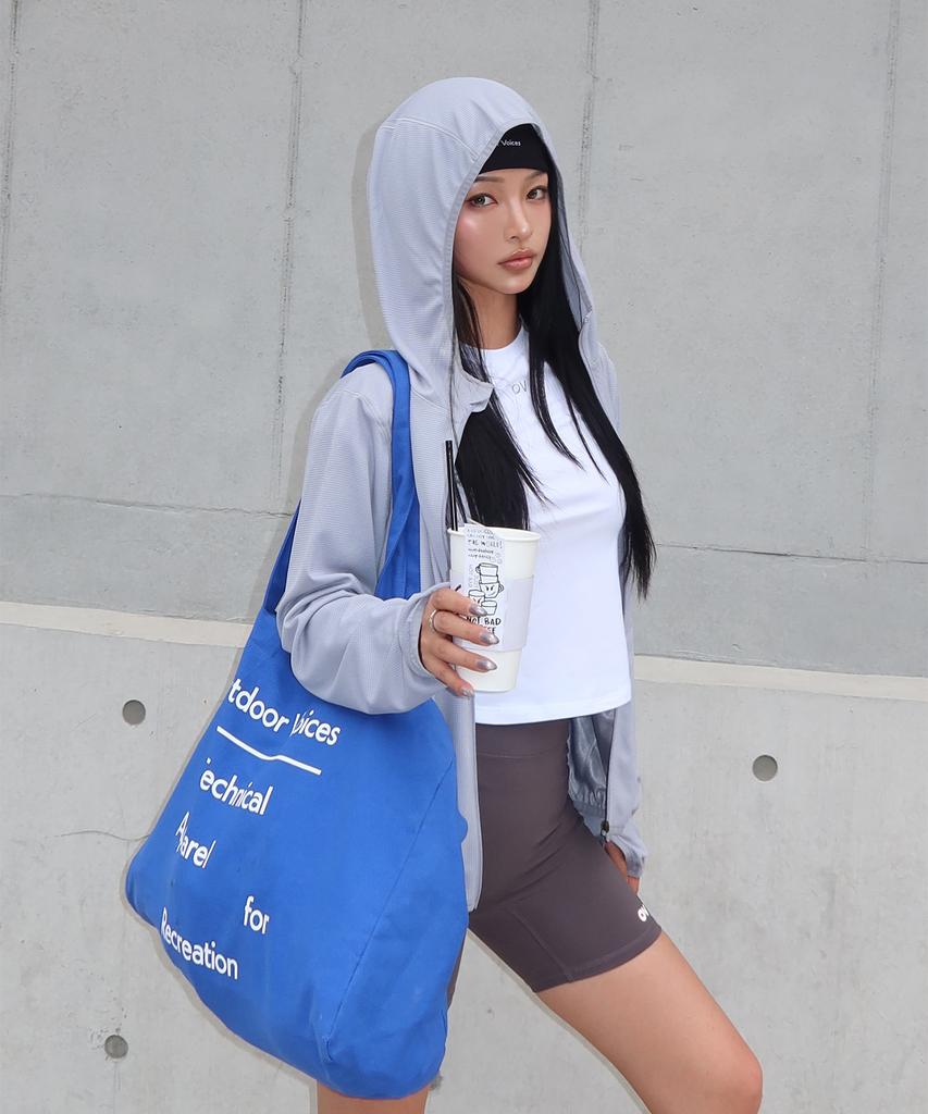 Outdoor Voices Signature Canvas Shoulder Bag (Ov Blue)