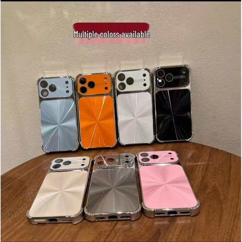 Aurora Electroplated CD Pattern iPhone 17 Pro Max Case with Drop-Proof Four Corners | Apple Protective Case for iPhone Models 14-16