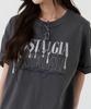 Beobeulpiseu [Unisex] Painting Embroidery Pigment T-Shirt_Charcoal