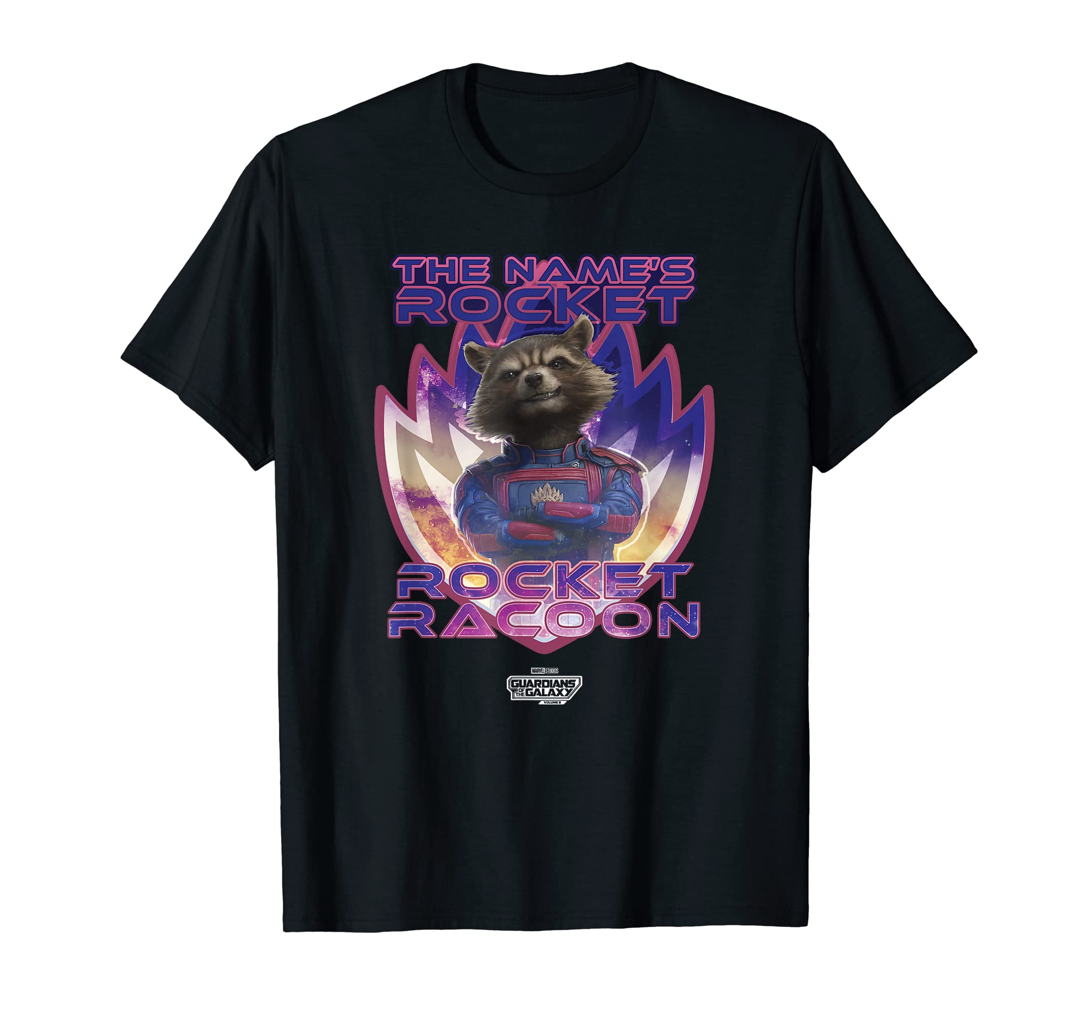 

Marvel Guardians of the Galaxy Vol.3 The Name s Rocket T-Shirt