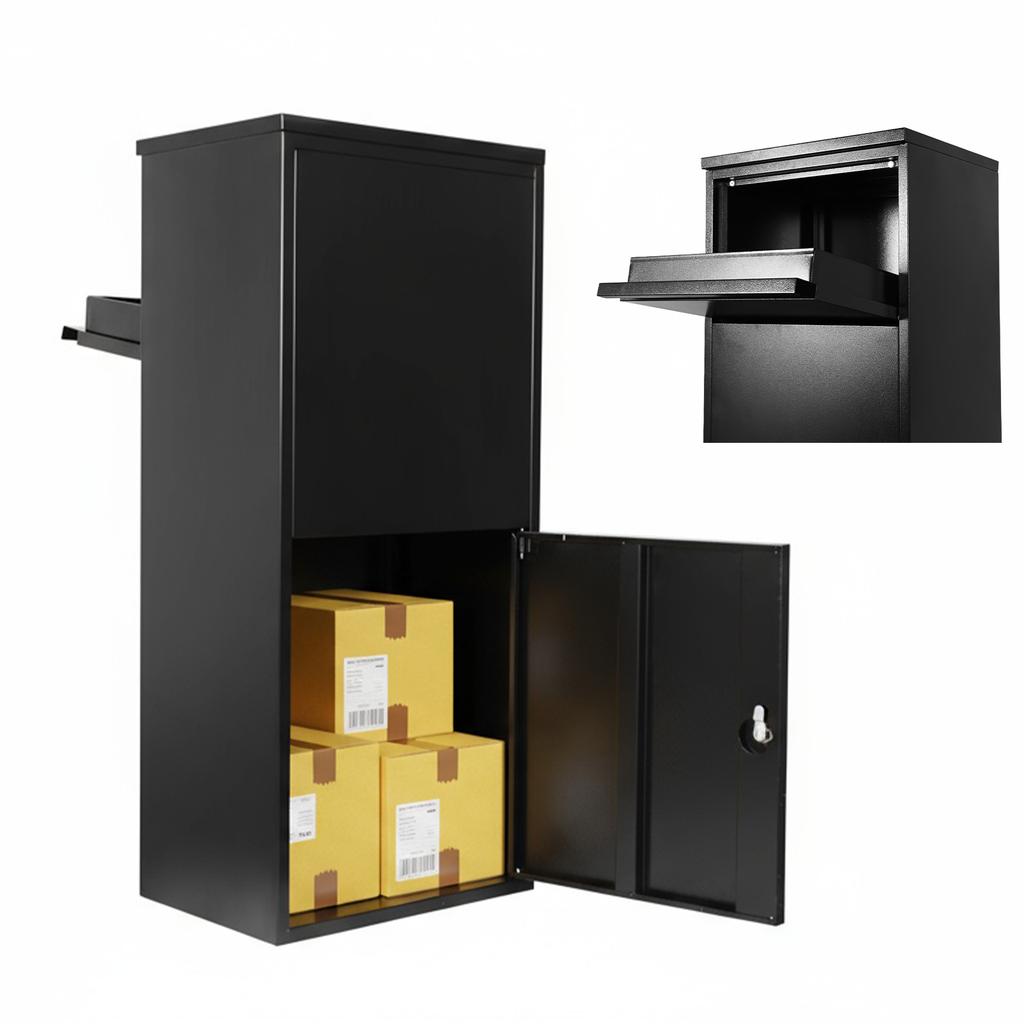Outdoor Parcel Delivery Box Large Capacity Anti-Theft Express Cabinet Weather Proof for House Porch Curbside