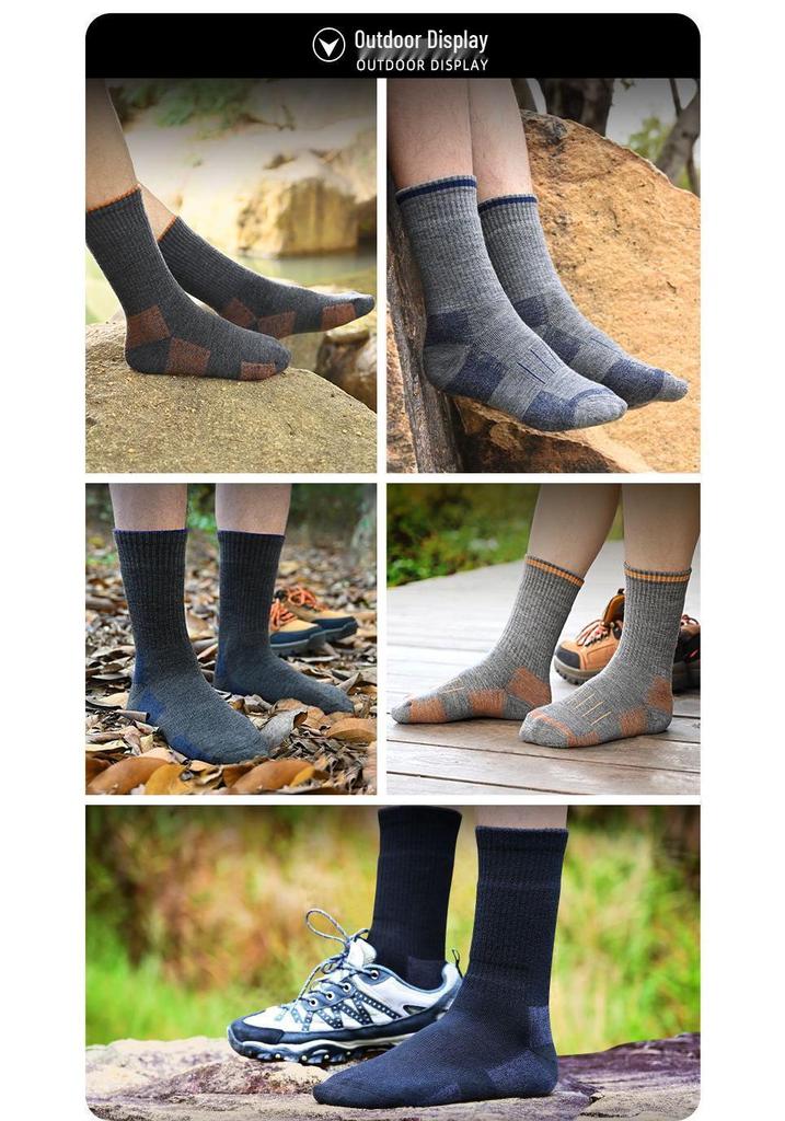 90% Merino Wool Australian Socks for Hiking, Trekking, Walking, Skiing, and Mountaineering