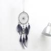Holiday Dream Catcher Ornament: Christmas Fairy Lights Woven Hanging Pendant