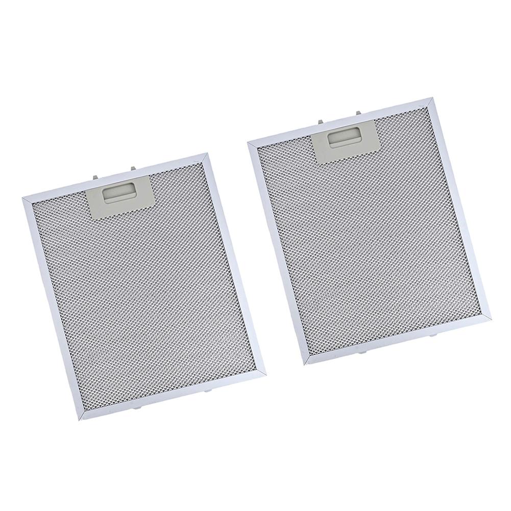 Dunstabzugshauben-Filter 2er-Pack Aluminiumkonstruktion für Dunstabzugshauben-Kompatibilität und gleichmäßige Luftzirkulation 414x256x9mm