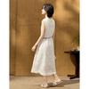 Demana Elegant Lyocell Cloud Cotton Lace Crochet Sleeveless Dress