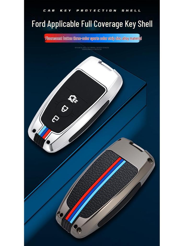 2020 Ford Escape & 2022 Mondeo Edge Two-Button Car Key Case