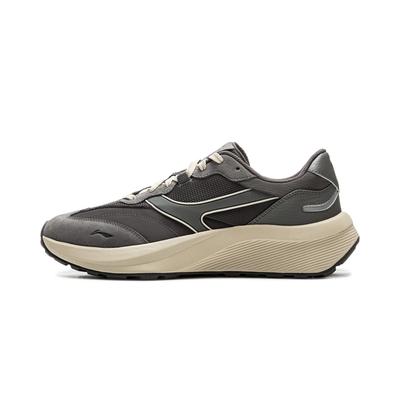 Li Ning Zhongning M500 Cushioning Slip Resistant Abrasion Resistant Support Low Top Casual Shoes Men's Gray AGCV055-2