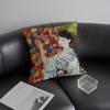 Kimono Girl Japanese Style Cushion Cover Pillowcase Ultra Soft Skin Friendly Fabric Cloud Like Comfort & Concealed Zipper
