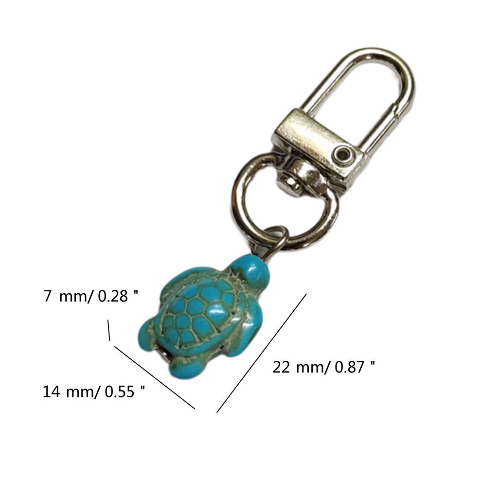 Unique 3D Keychain Stone Keychain Fashion Bag Pendant Turtle Bag Charm Alloy Acrylic Material Perfect for Fashion Lovers