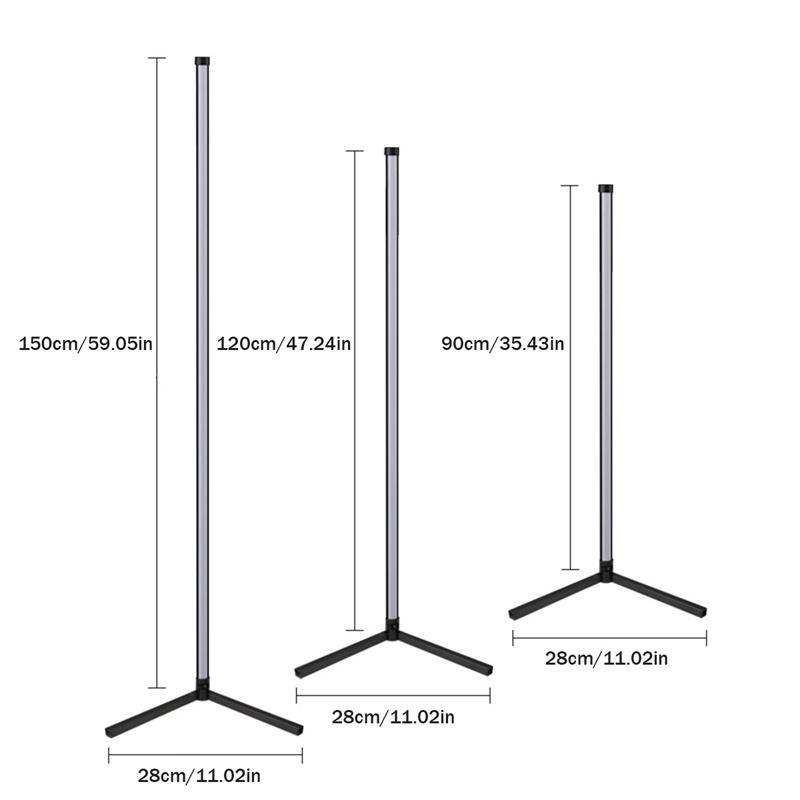 5w / 7w / 9w RGB LED Floor Lamp Colorful Corner Floor Light LED Corner Lamp Atmosphere Night Light Standing Lights