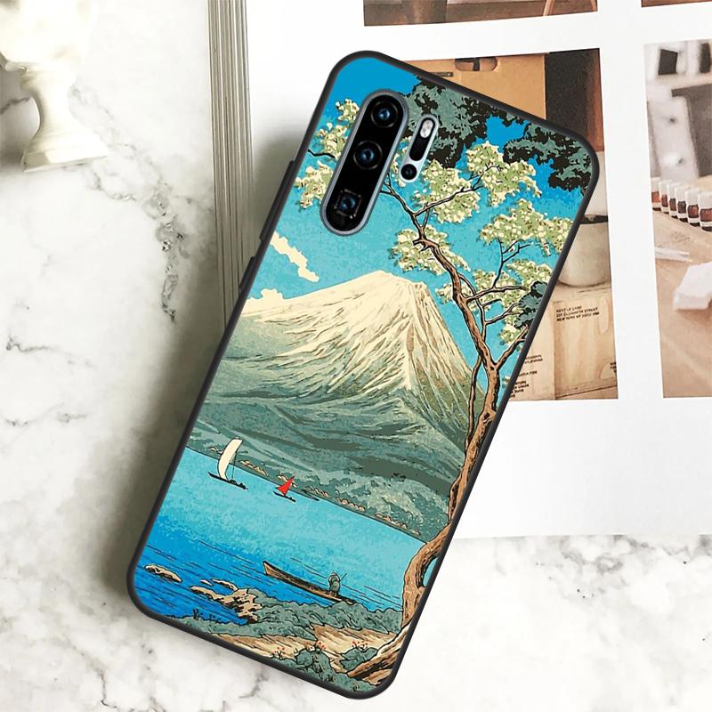 Japanese Wave Art For Huawei Nova 10 SE 9 11 Pro Y60 Y70 Y90 Y61 Y91 Y72 Y73 12i 11i 8i P20 P30 P40 Lite Case