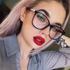Fashion Trending Oversized Cat Eye Glasses Transparent Korean Eyeglasses Sexy Celebs Famous Prescription Optical Frames