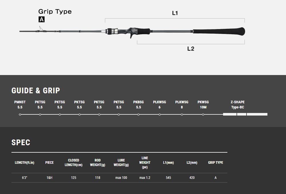 tailwalk Leichte Leichte Jiggingrute SSD Jigging/Super (SLJ) L-JIGGYS C630/FSL