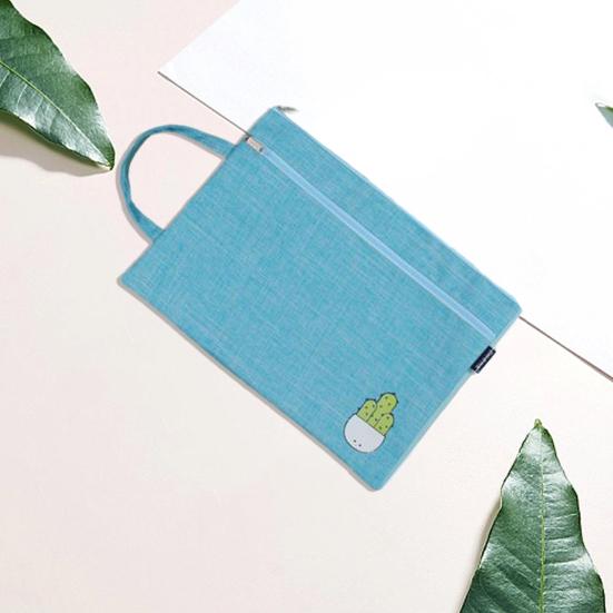 Mehrschichtige Aktentasche, Cartoon, tragbarer A4-Dokumentenhalter mit glattem Reißverschluss, Aktenhalter für Business School