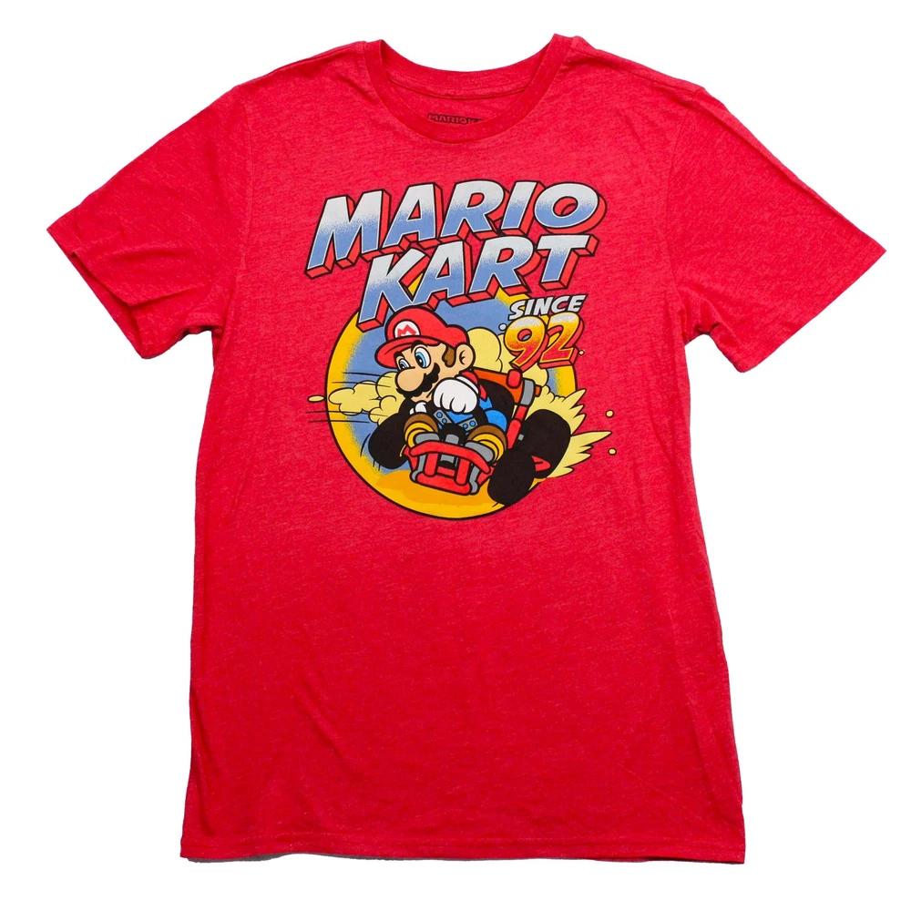 Mario Kart New Adult Tshirt Since 92 Driving Through Cloudy Dust Under Name