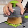 12 az 1-ben többfunkciós zöldségszeletelő vágó aprítógép szeletelő kosár gyümölcsös burgonya aprítóval sárgarépa reszelővel