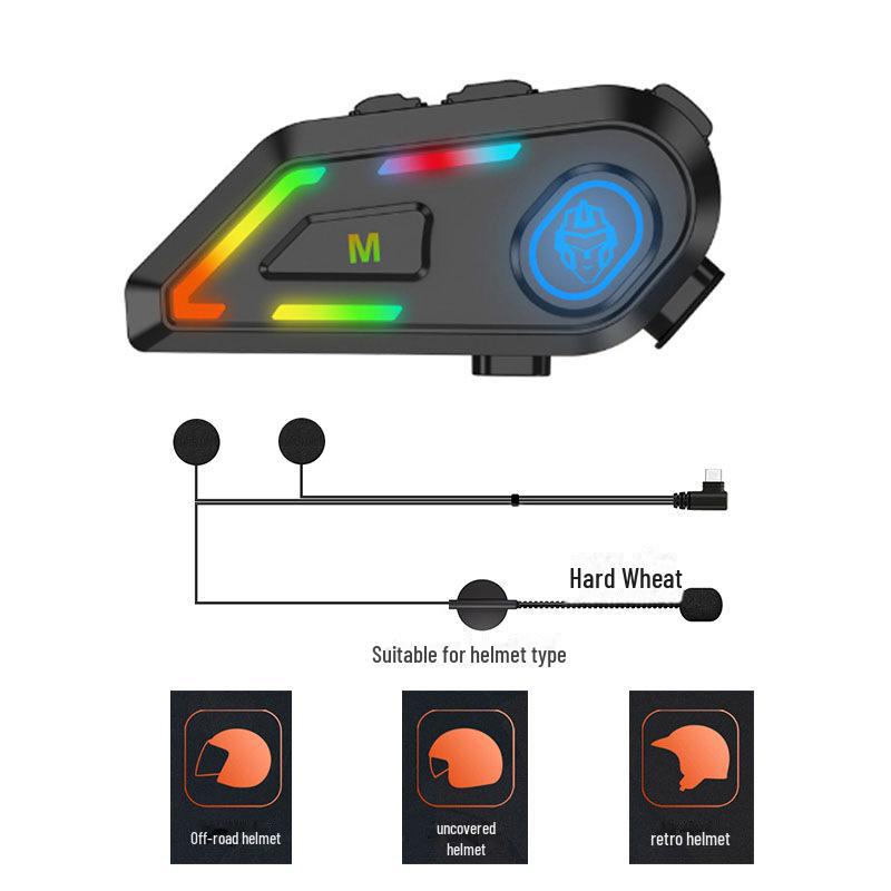 

Мотоциклетный шлем с Bluetooth, крутой подсветкой, голосовым вызовом и водонепроницаемой конструкцией для езды на велосипеде, доставки и поездок на работу.