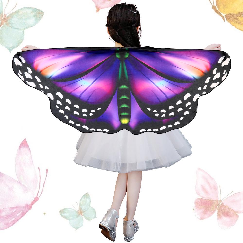 Children's Halloween Butterfly Wings Shawl Cloak Costume - European and American Street Style