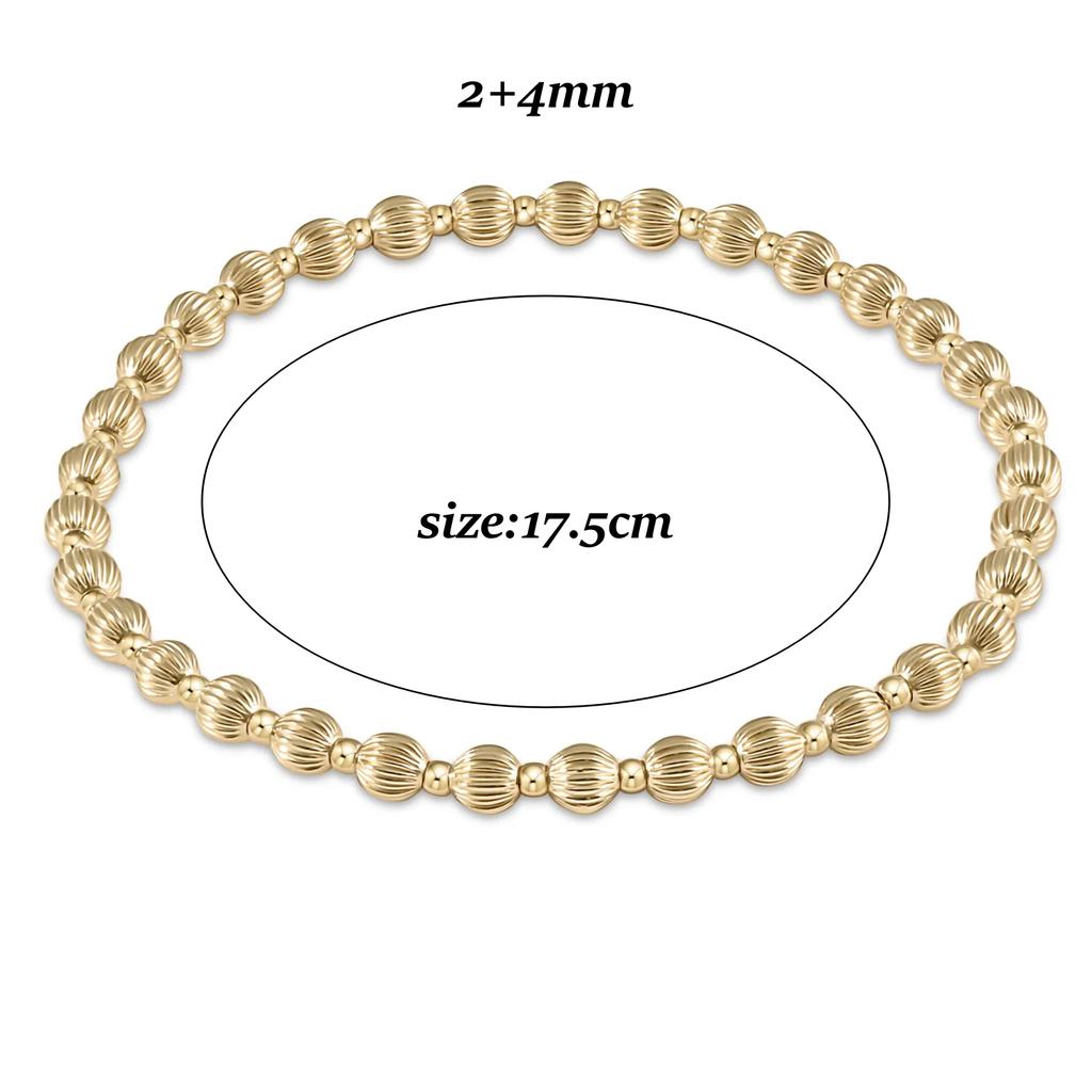 Vlen Bohemian Gold Ball Beaded Bracelet Set Handmade Fashion Chunky Statement Jewelry for Wedding Anniversary Gift