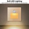 For 86x86mm Wall Box Recessed Wall Light LED Stair Light For Stairs White, Black, Gold Motion Sensor Stair Light