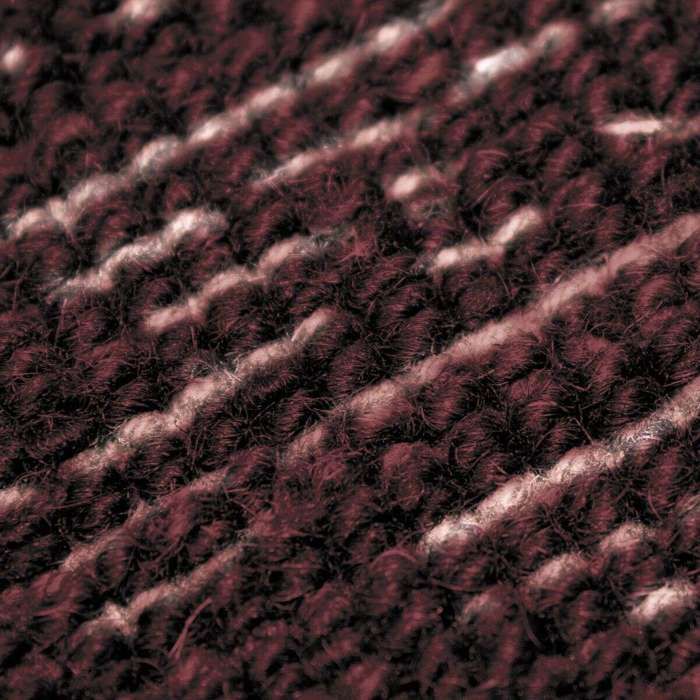 Tapis salon en laine coton rouge foncé 160x230